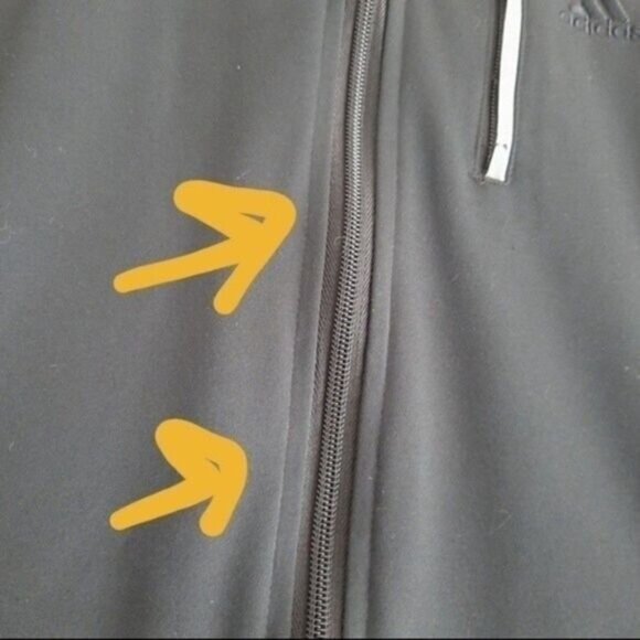 ADIDAS ClimaWarm Athletic Full-zip Light Jacket Hoodie Sz M Flawed - Picture 7 of 13